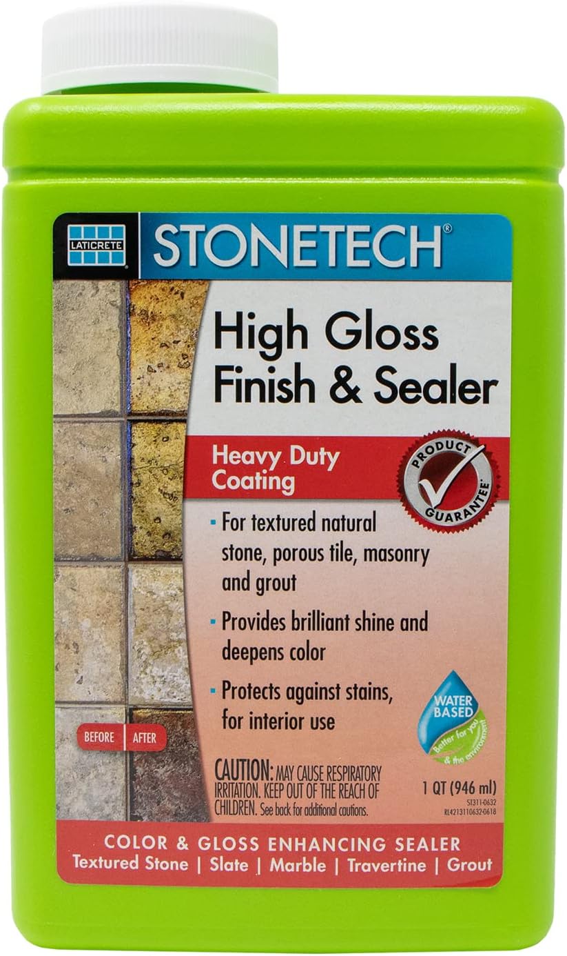 STONETECH High Gloss Finish & Sealer, 1 Quart/32OZ (946ML) Bottle