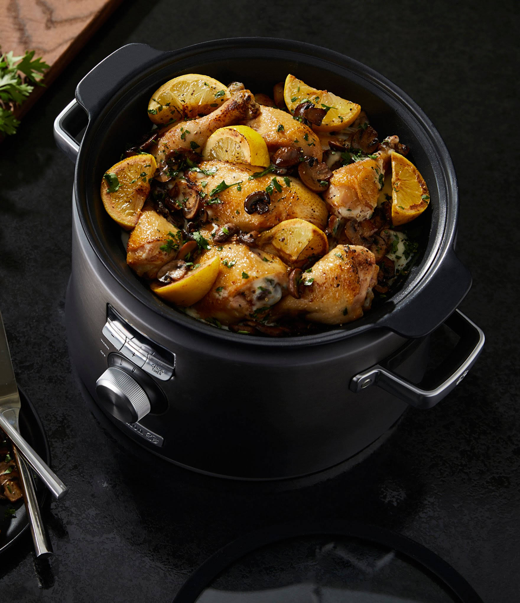 Calphalon Digital Saut Slow Cooker Dark Stainless Steel - Image 5