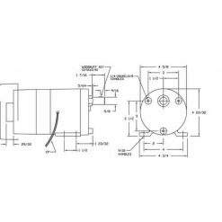 Alternative view of Dayton 1LPN3 AC Gearmotor 13 RPM TEFC 115V