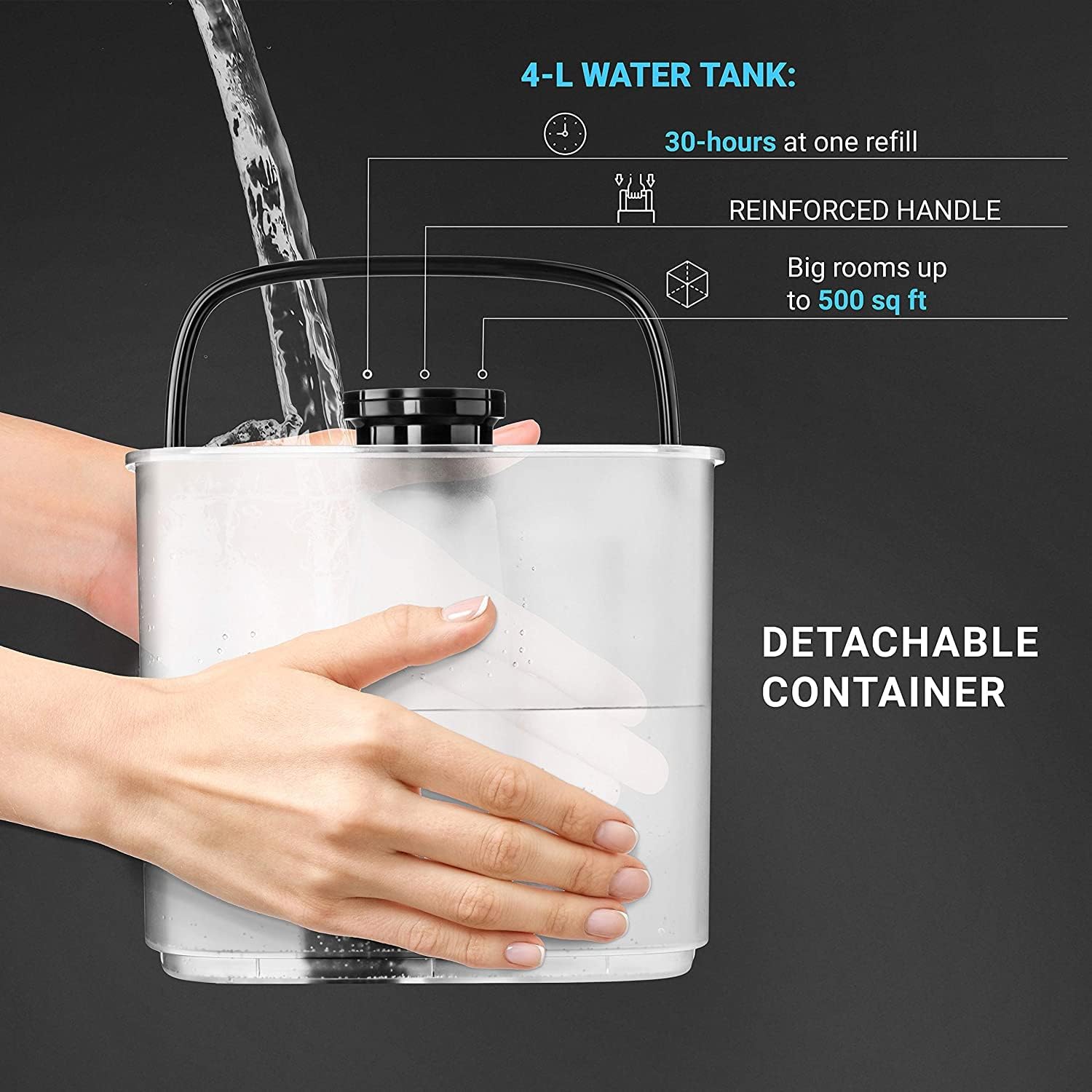 Hupro Premium Humidifier for Large Room Home Bedroom - Image 4