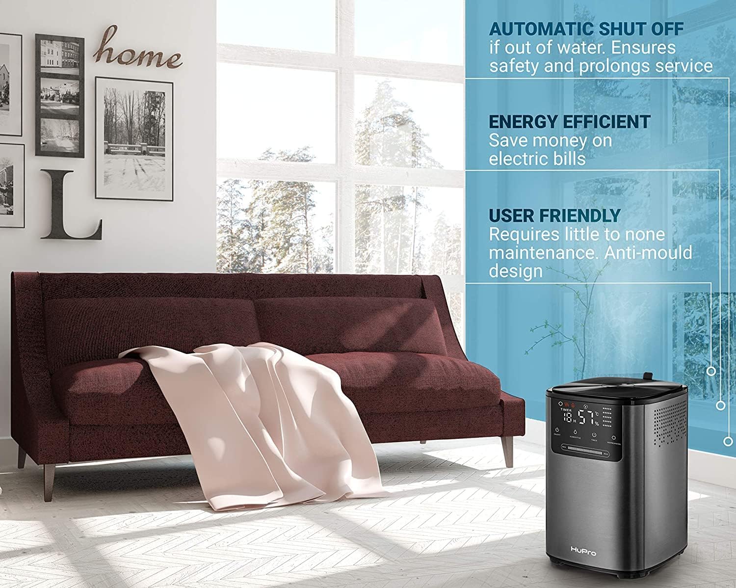 Hupro Premium Humidifier for Large Room Home Bedroom - Image 7