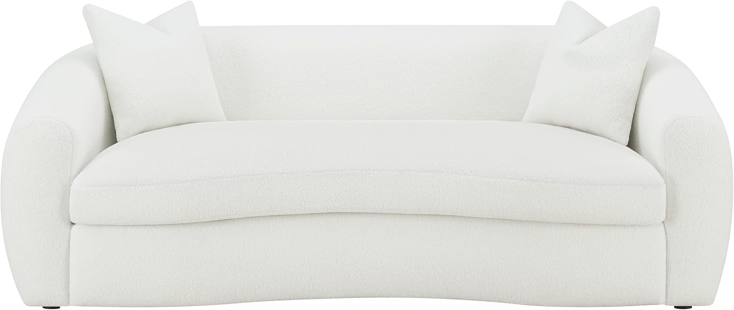 Coaster Home Furnishings Isabella Upholstered Tight Back Sofa White - Image 4