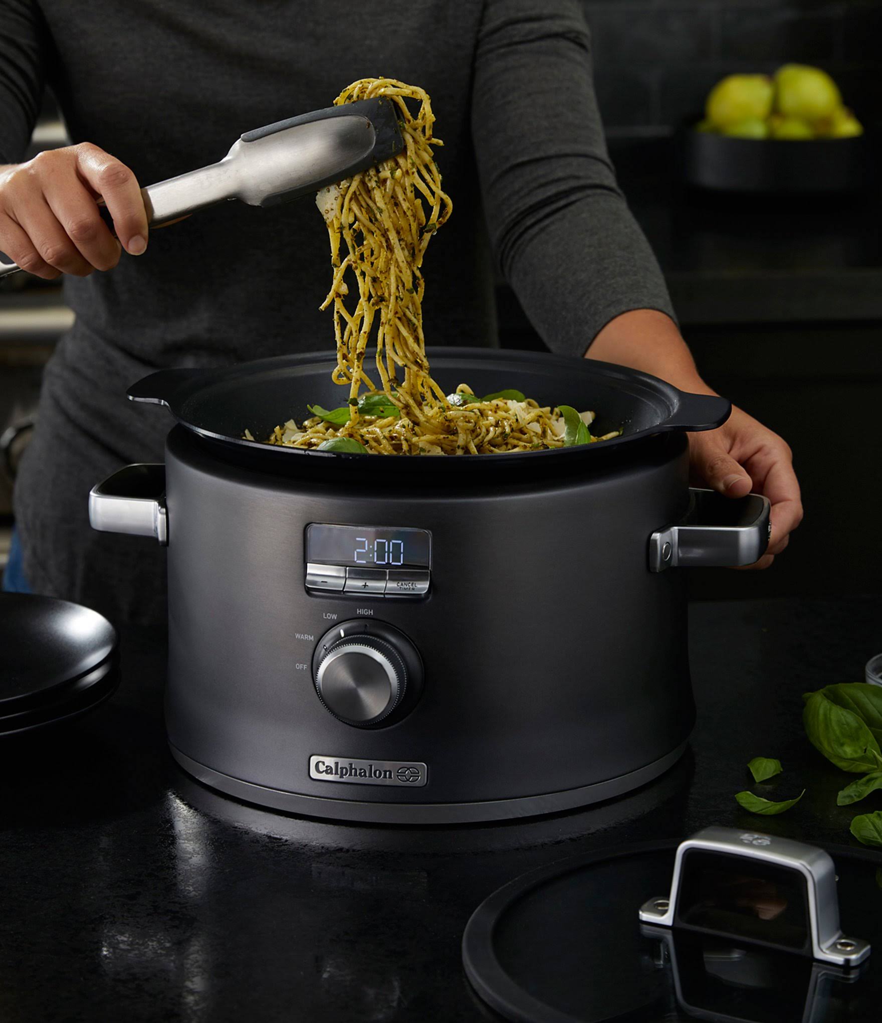 Calphalon Digital Saut Slow Cooker Dark Stainless Steel - Image 7