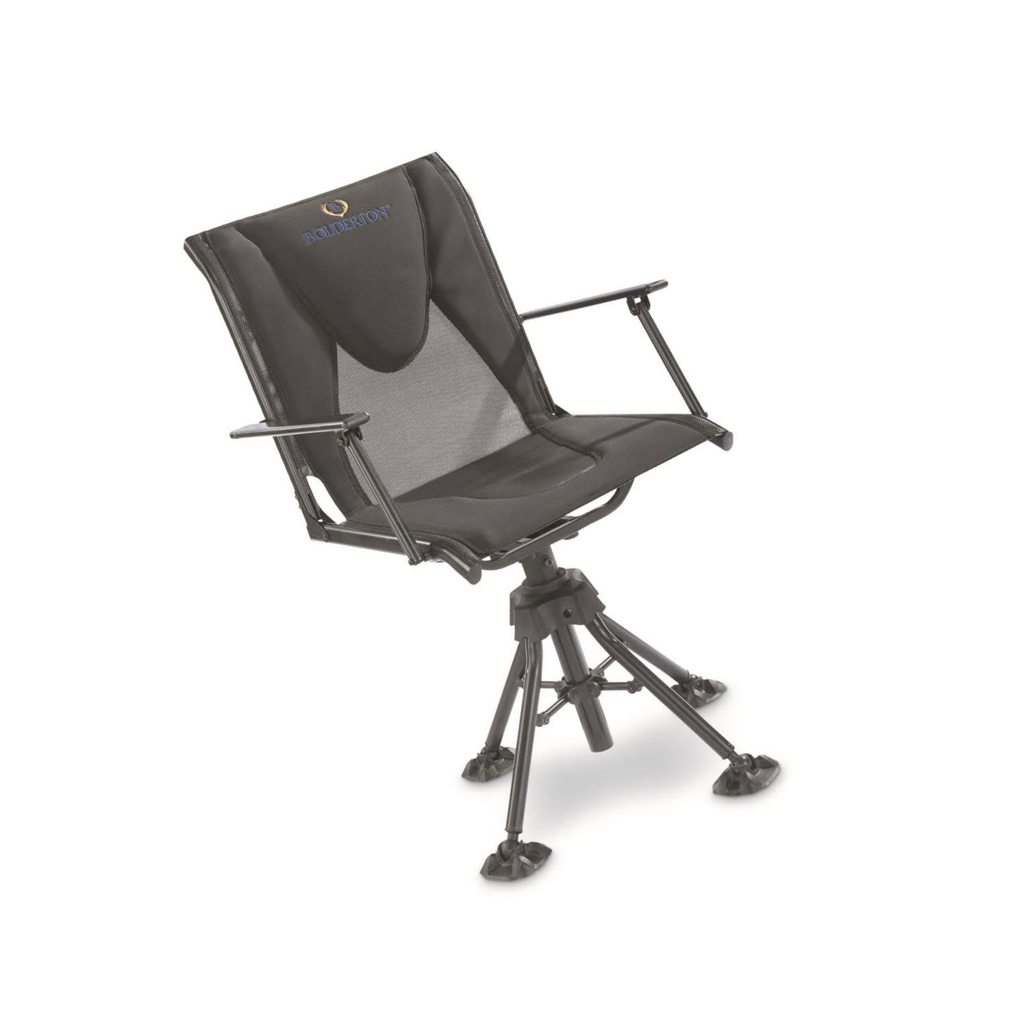 Bolderton 360 Comfort Swivel Hunting Blind Chair with Armrests - Image 2