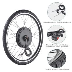 Alternative view of TheLAShop 48v 1000w 26 Inch Front/ Rear Electric Bicycle Motor Conversion Kit