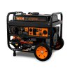Wen DF475T 4750-Watt 120V/240V Dual Fuel Portable Generator with Wheel Kit and Electric Start – Carb Compliant